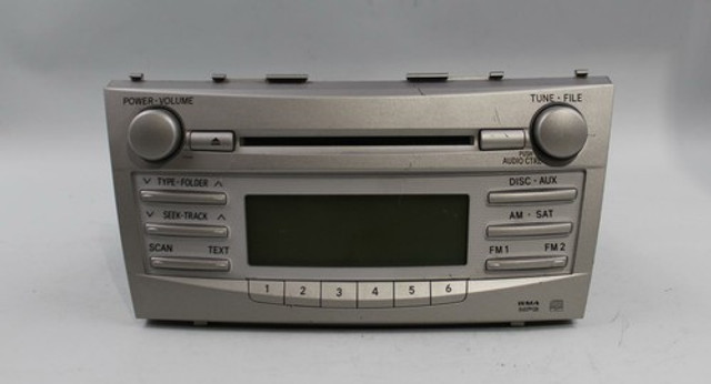 10 11 TOYOTA CAMRY AM/FM RADIO CD PLAYER RECEIVER W/ UNLOCK CODE OEM 86120-06480