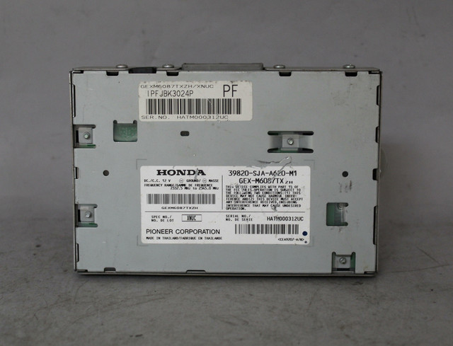 09 10 11 12 ACURA RL AM/FM SATELLITE RADIO CD PLAYER RECEIVER 39820-SJA-A620-M1 high resolution2
