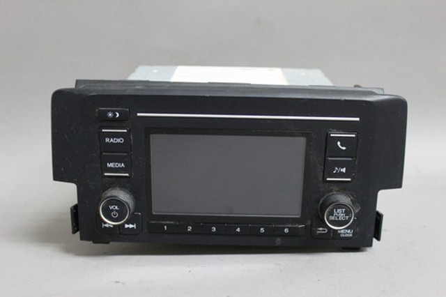 17 2017 HONDA CIVIC SEDAN AM FM RADIO CD PLAYER  STEREO 39100TGGA011M1 OEM