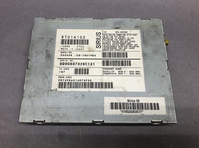 2008 2009 GALANT AUDIO EQUIPMENT RADIO SATELLITE RECEIVER OEM