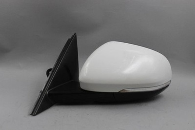 White Passenger Side View Mirror With Power Folding Memory 2016-2019 XF #39687 T2H9686, C2Z4412, C2Z5468