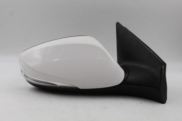Right Passenger Side White Door Mirror Power 2013-14 HYUNDAI ELANTRA OEM #39519