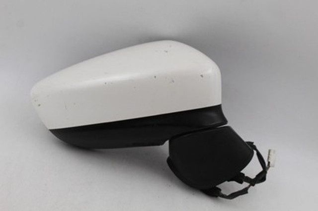Right Passenger Side White Door Mirror Heated Fits 2014-2016 MAZDA 6 OEM #39520