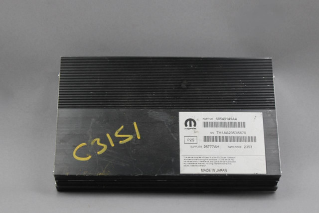 Audio Equipment Radio Amplifier 276 Watt Opt RD7 2017-23 DODGE CHARGER OEM 45098 68549150AB, 68549150AB, 68549150AA, 68425657AA