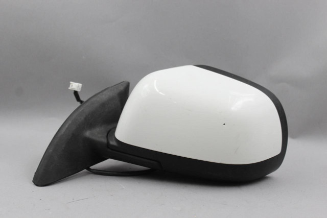 Left Driver Side White Door Mirror Power Heated 2013-2017 NISSAN LEAF OEM #45610 963741HK5B, 963024NC0C