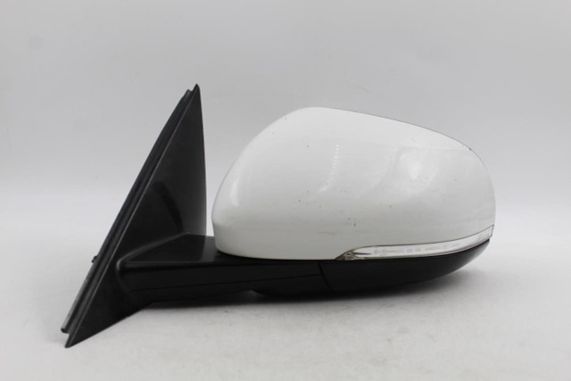 Left Driver Side Polaris White Door Mirror Fits 2017-2019 JAGUAR XE OEM #33516 T2H3020