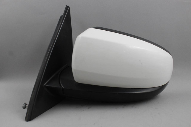 Left Driver Side View White Door Mirror Power Fits 2007-2013 BMW X5 OEM #45874 51167174987, 51167180725, 51167179641