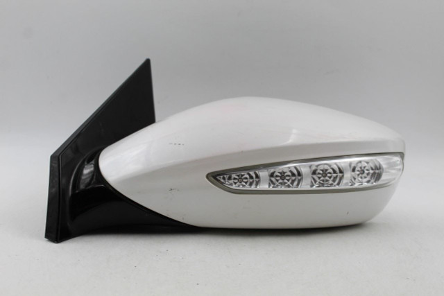 Left Driver Side White Door Mirror Power Fits 2011-2014 HYUNDAI SONATA OEM 38178 high resolution2