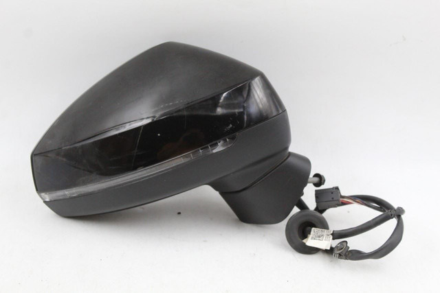 Right Passenger Side Black Door Mirror Power Fits 2015-2019 AUDI A3 OEM #46449 8V0857528DGRU, 8V0949102A, 8V0857536C