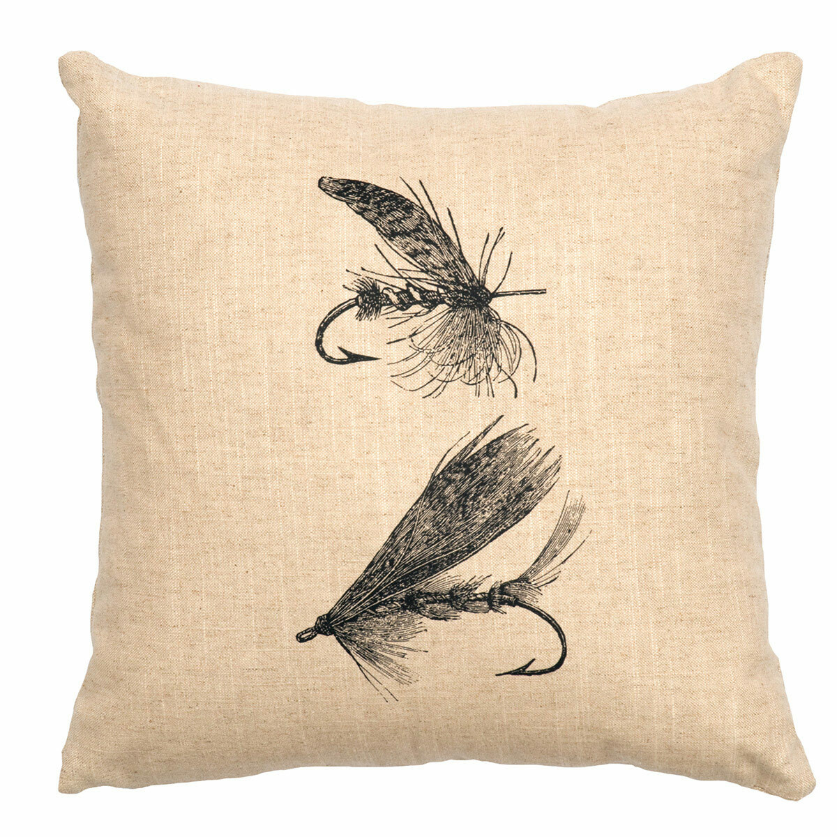 Natural Flies Pillow Black Forest Decor