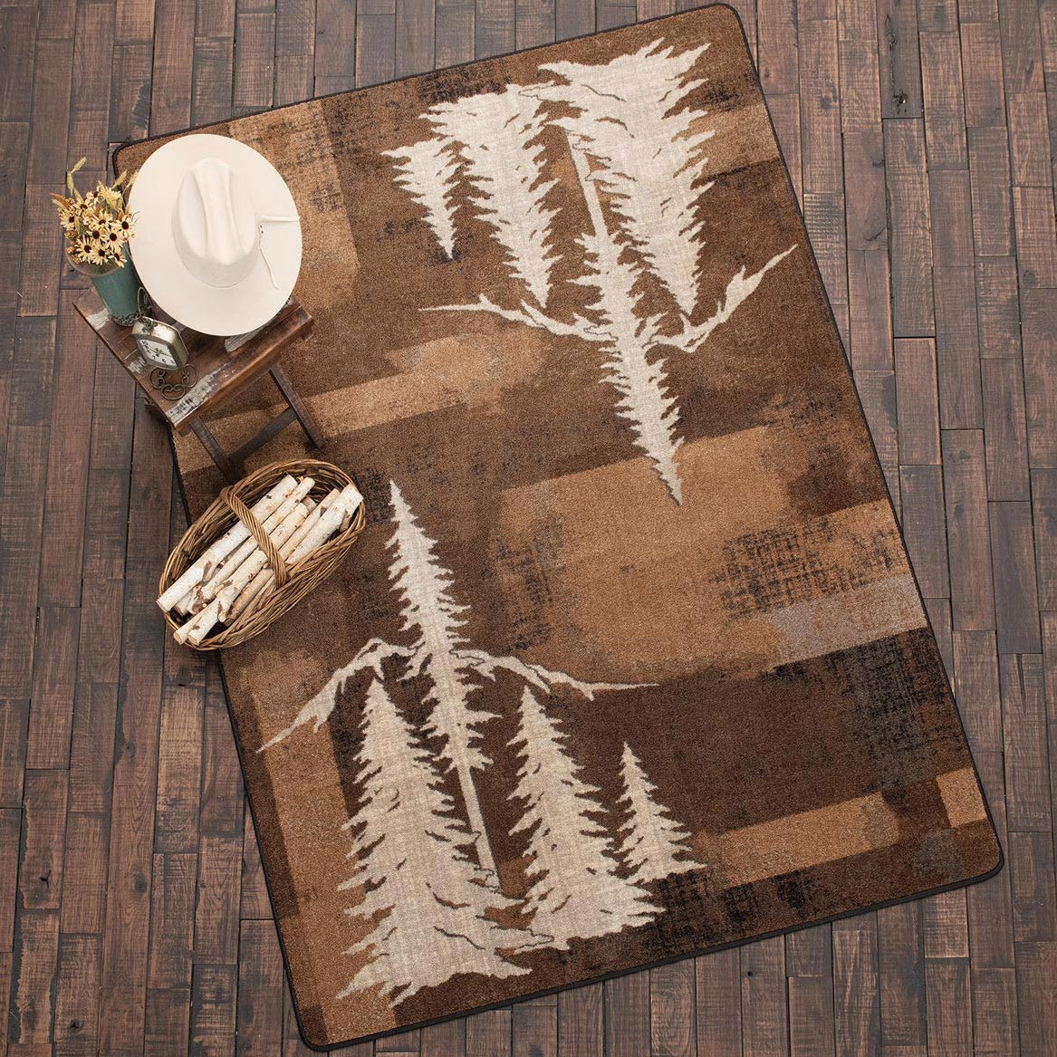 Timberline Ironbark Rug - 2 x 8 | Black Forest Decor