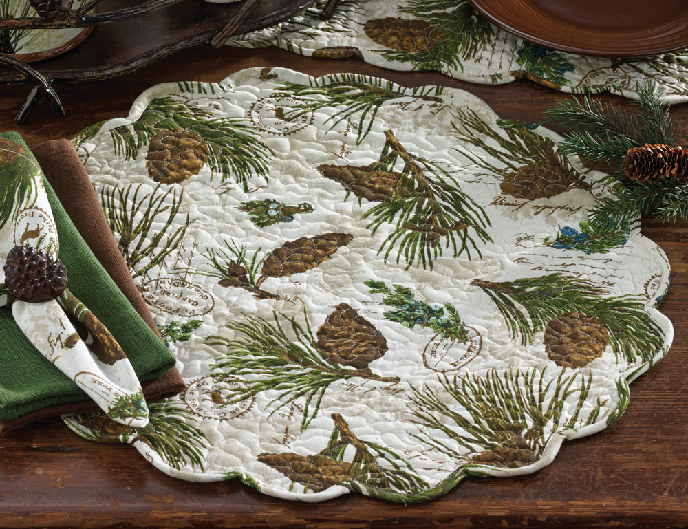 Rustic Table Linens and Table Top Decor Black Forest Decor