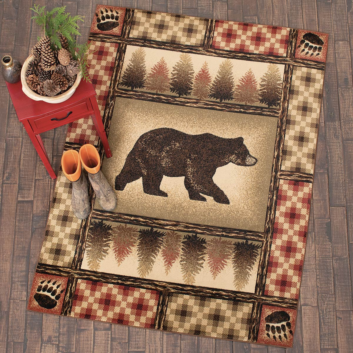 Rustic Wildlife Rugs, Including Bear Themed Rugs | Black Forest Décor