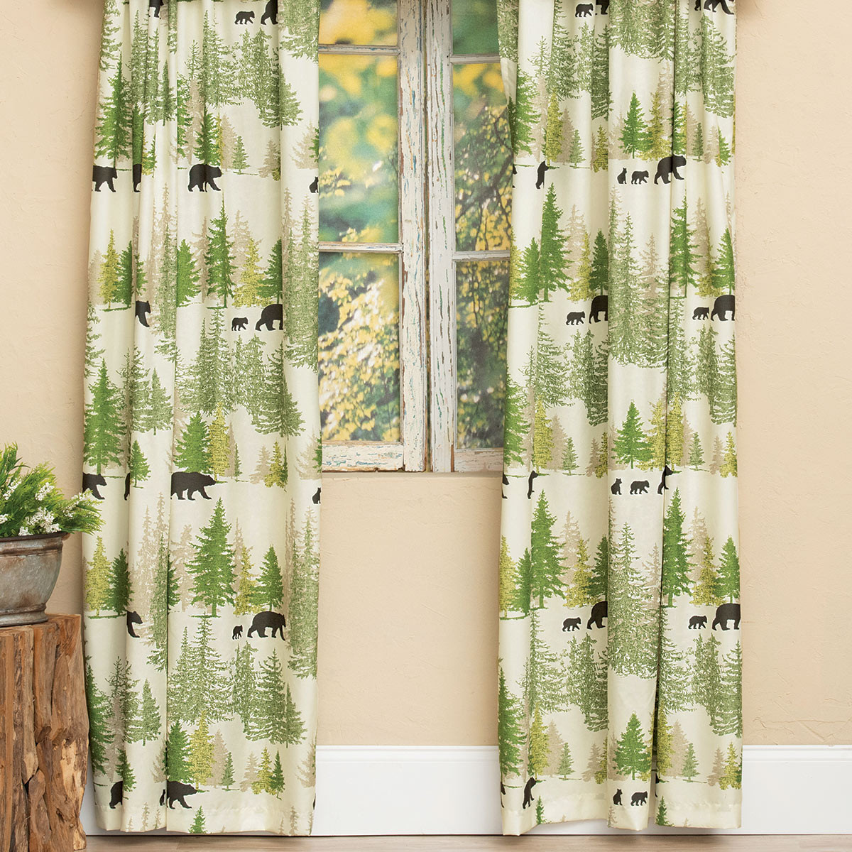 Rustic Curtains and Window Treatments Black Forest Décor