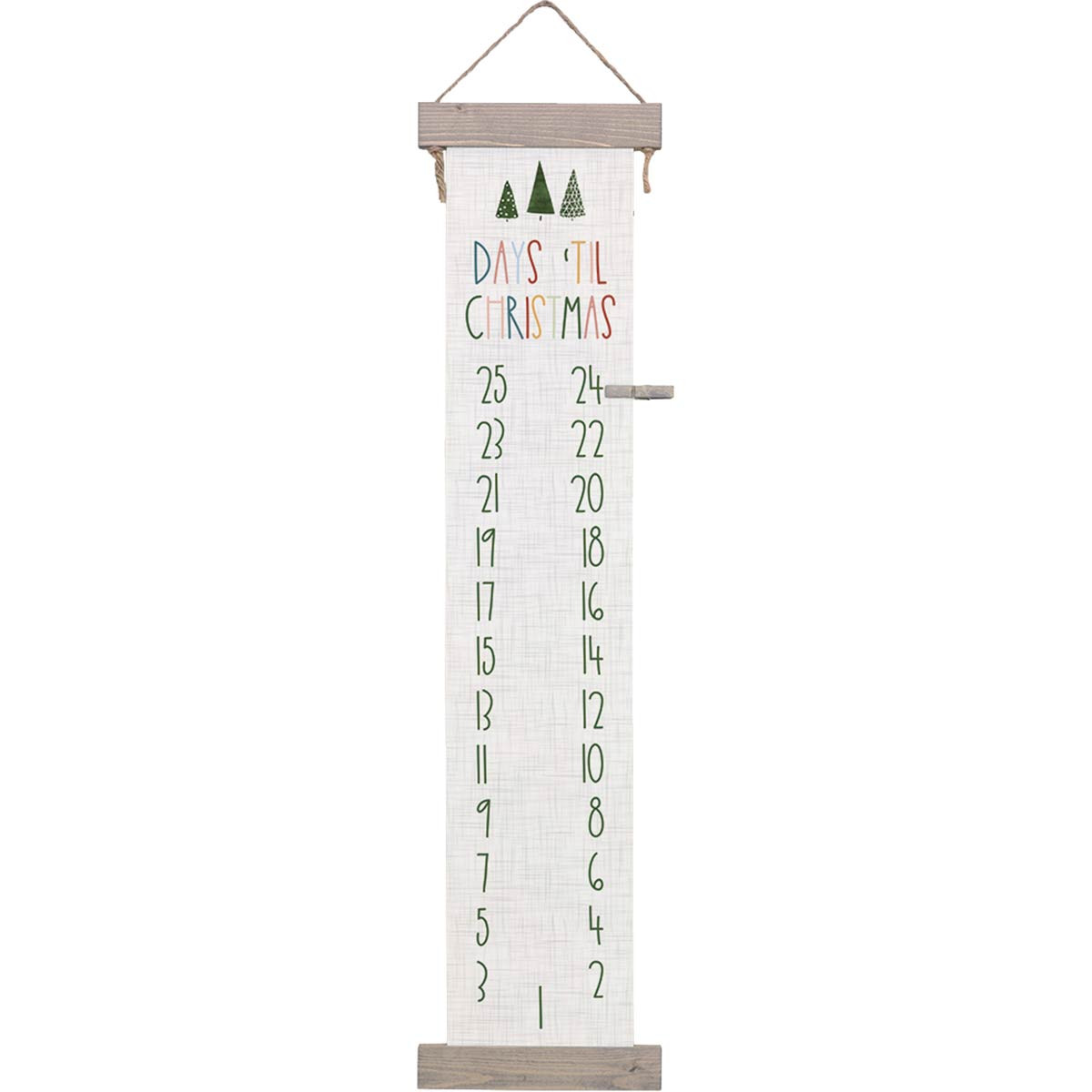 Christmas Countdown Tree Wall Art | Black Forest Decor