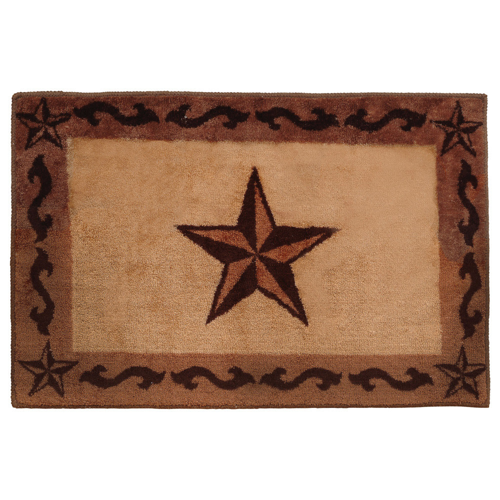 Red Star Bath Rug | Black Forest Decor