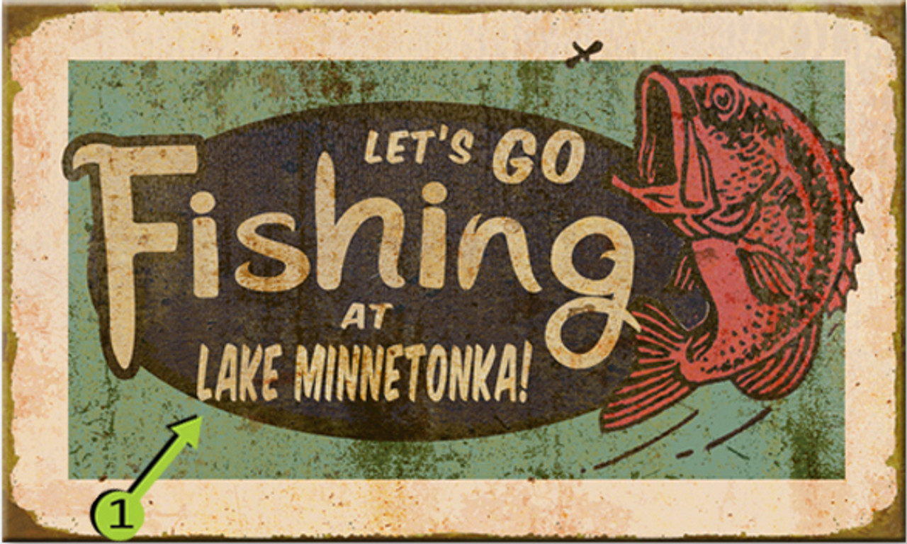 Let's Go Fishing Personalized Signs