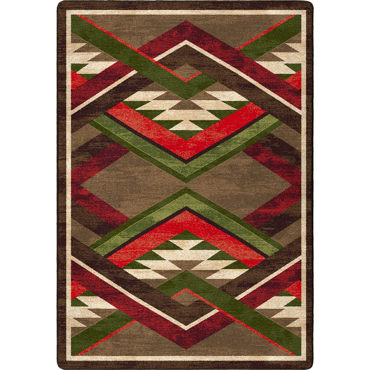 Infinite Gulch Tobacco Rug - 3 x 4 | Black Forest Decor