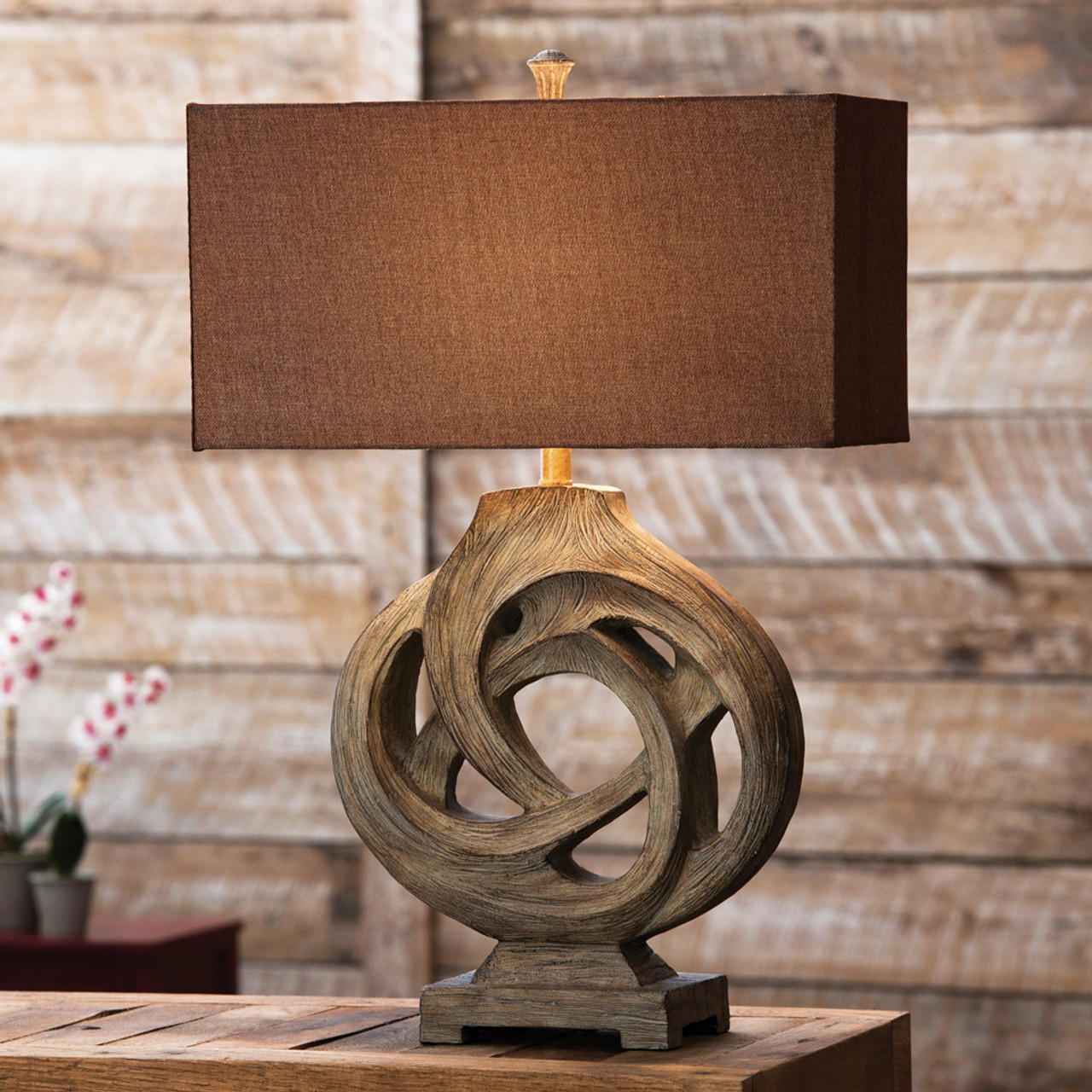 Rustic Table Lamps: Infinity Branch Table Lamp