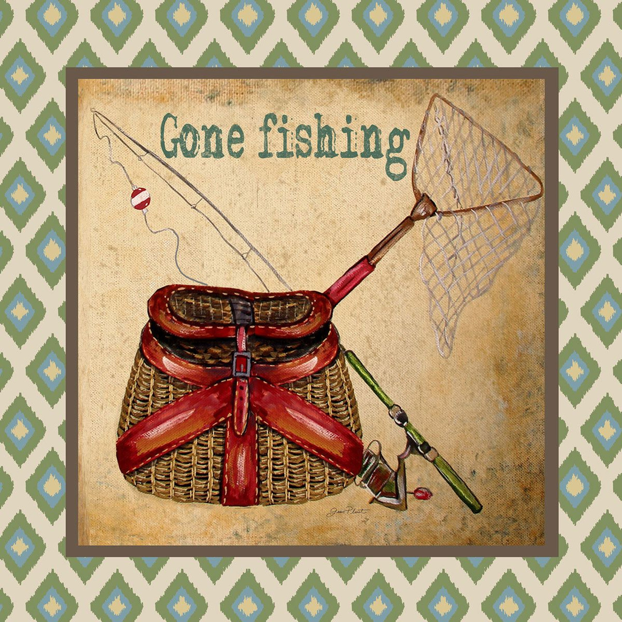 Lake Life - Gone Fishing Canvas Art