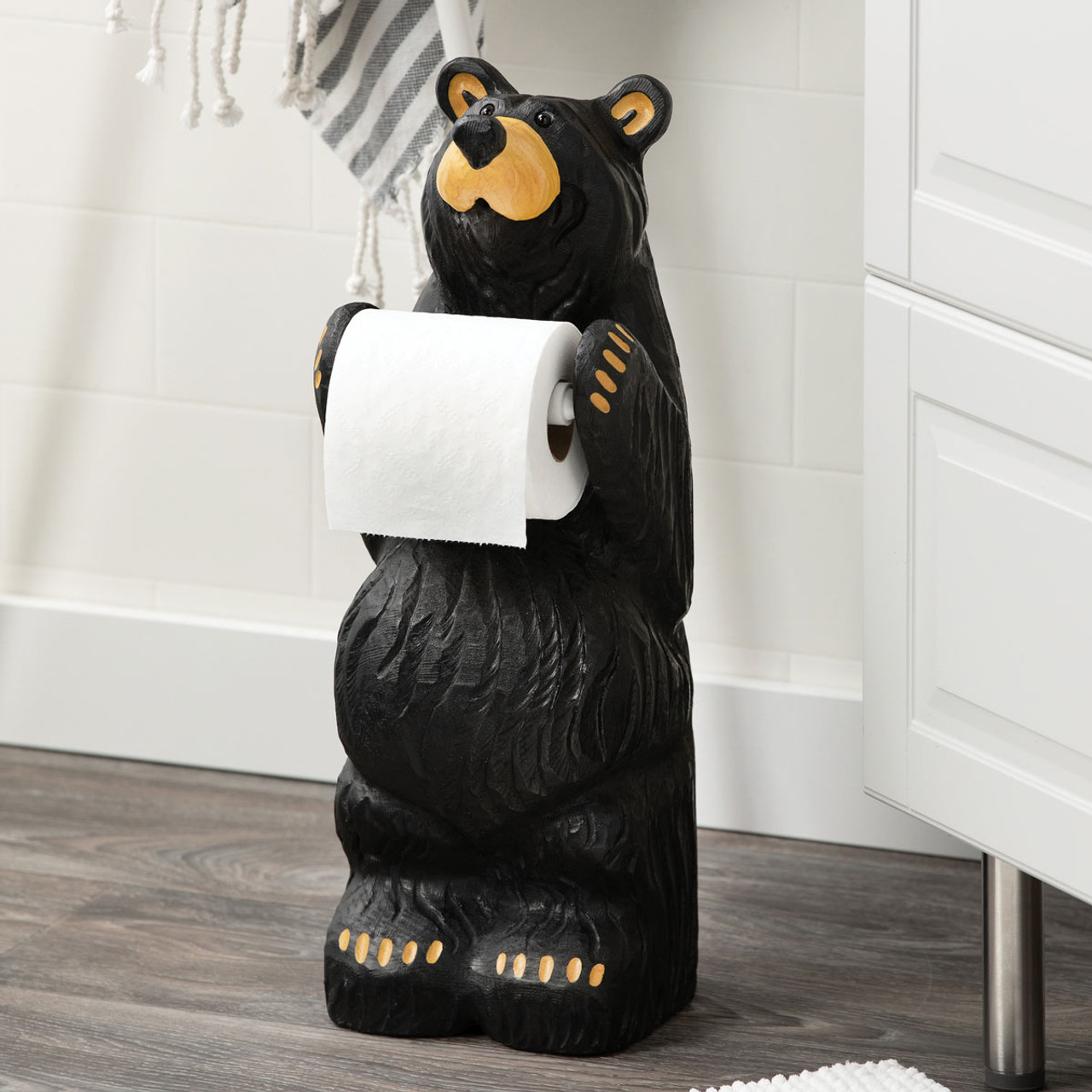 Bear Standing Toilet Paper Holder 802 – Baubles-N-Bling