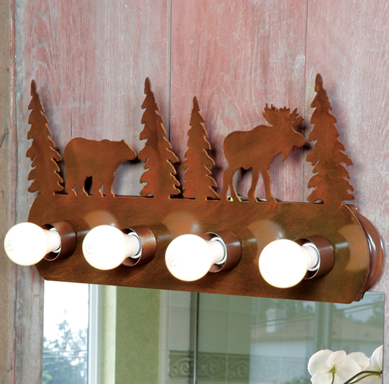 Moose & Bear Vanity Light Fixture (4 Light)