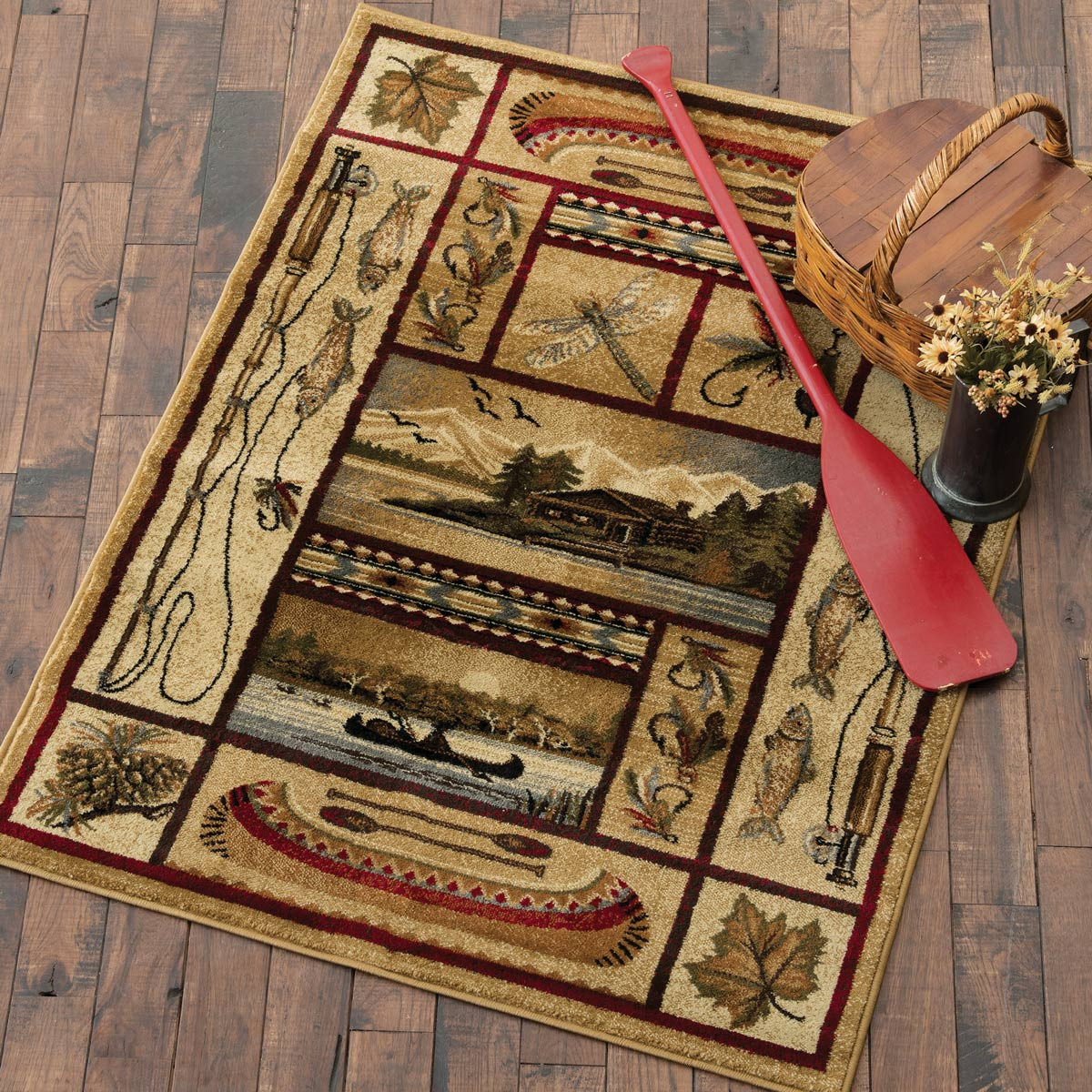 Montana Lake Rug - 8 x 11 | Black Forest Decor