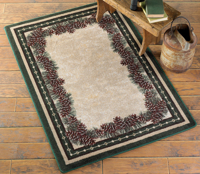 Pine Mountain Rug - 3 x 4 - Black Forest Decor