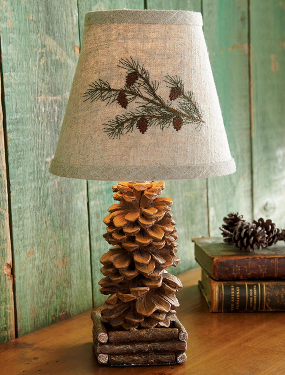 Pinecone Accent Lamp | Black Forest Decor