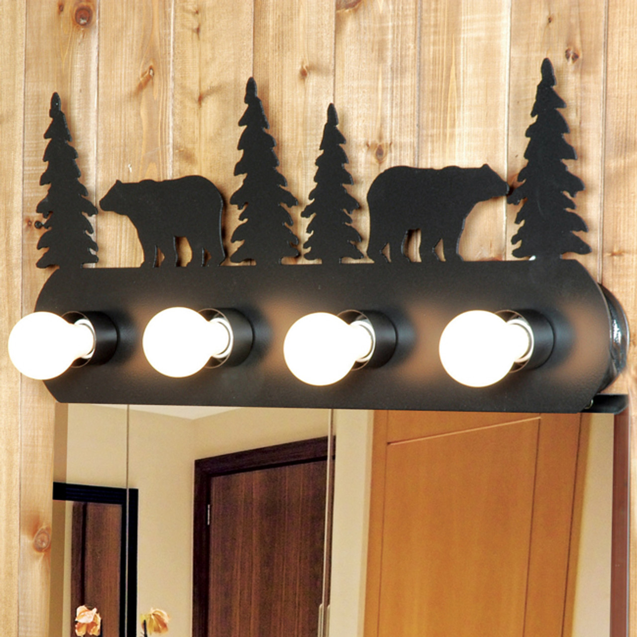 rustic vanity lights