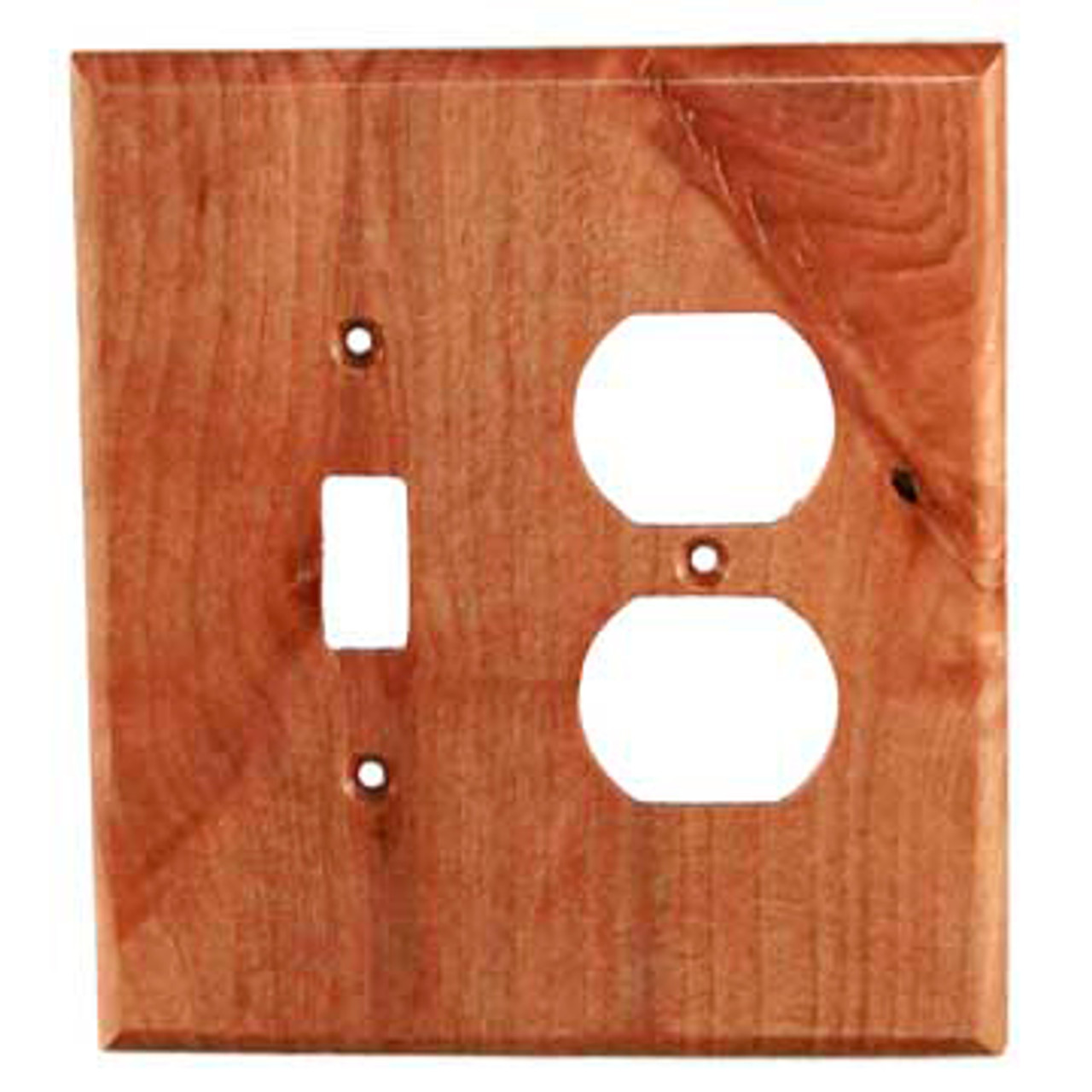 Traditional Wood Single Toggle Switch and Outlet Cover