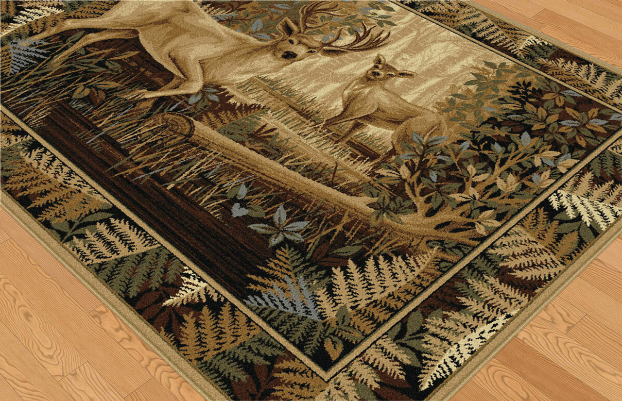 deer rug for living room