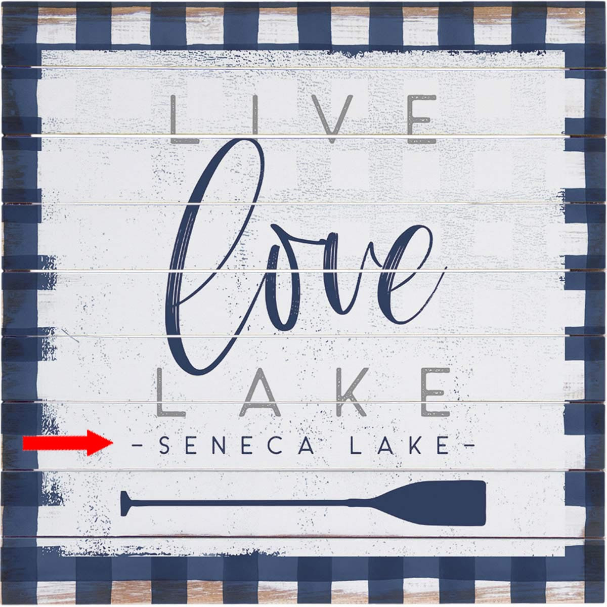 Live Love Lake Personalized Wall Art Black Forest Decor
