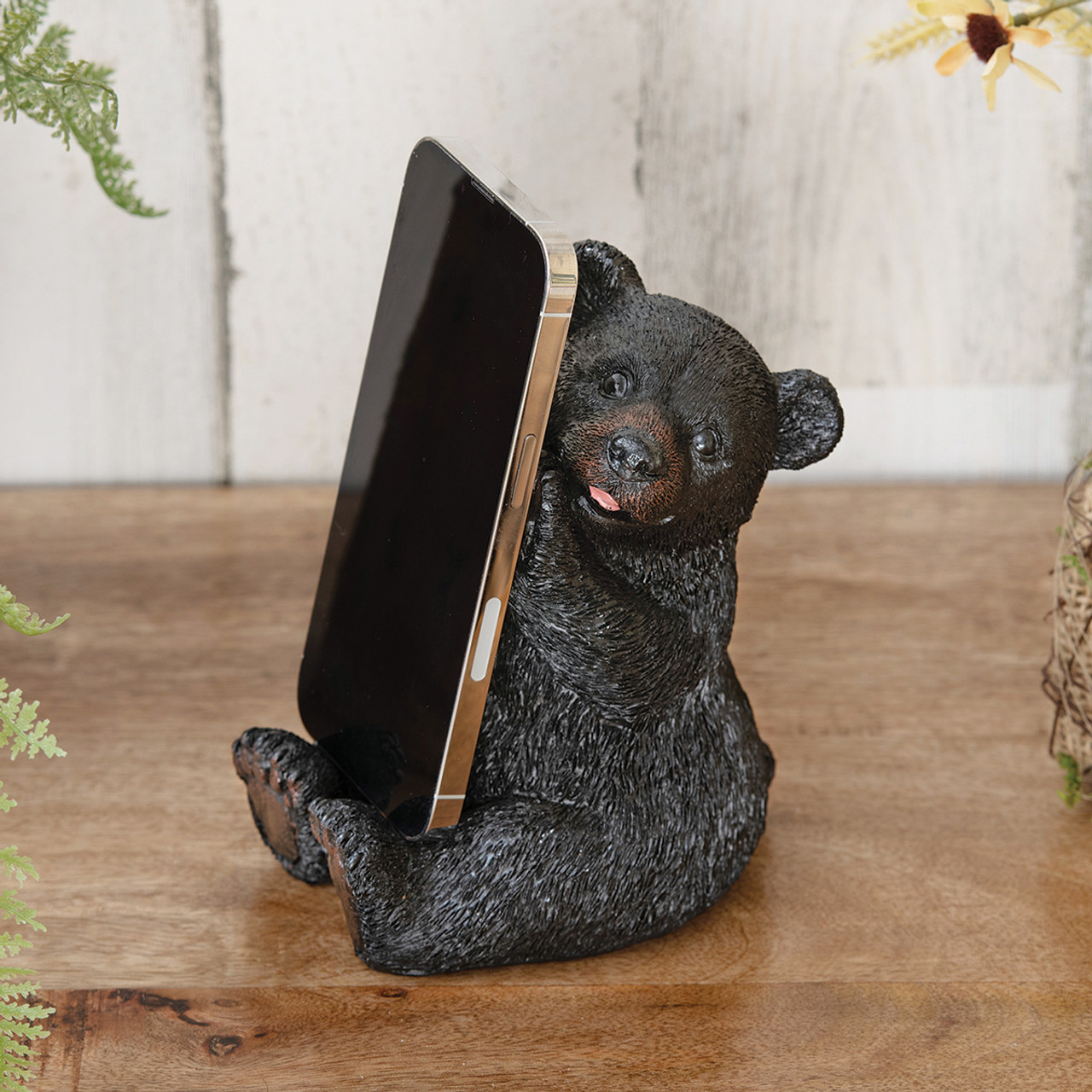Black Bear Cub Cell Phone Holder | Black Forest Decor