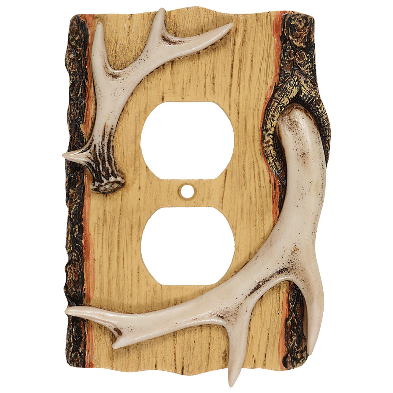 Antler Playing Card Box - 6W x 5D x 2H, Black Forest Decor