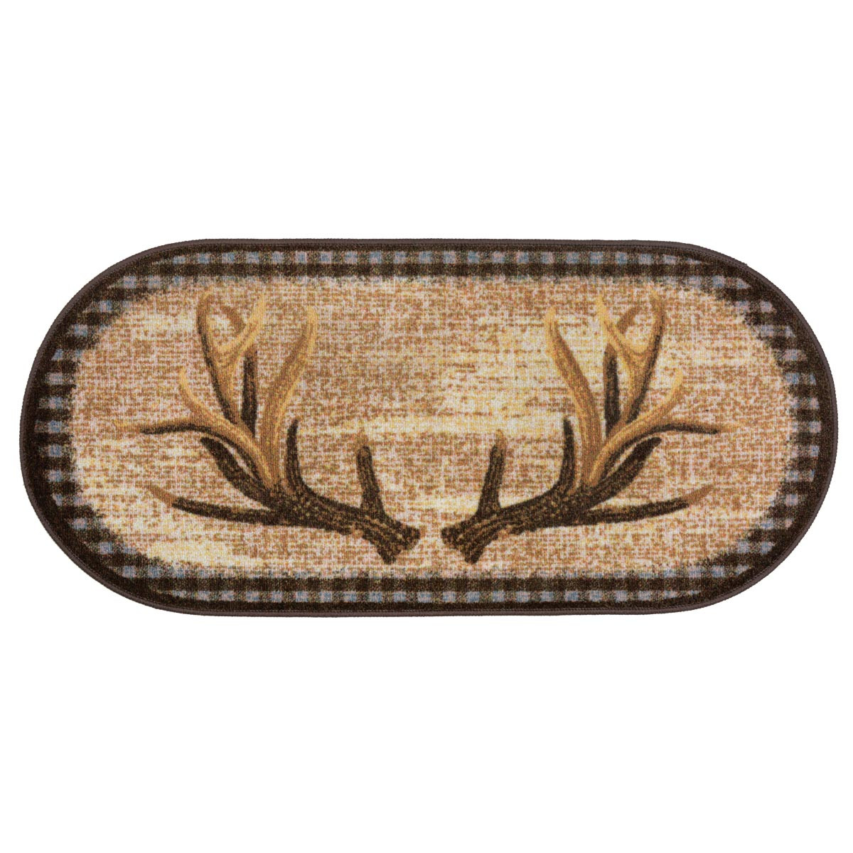 Antlers Oval Bath Rug|Black Forest DÃ©cor | Black Forest Decor