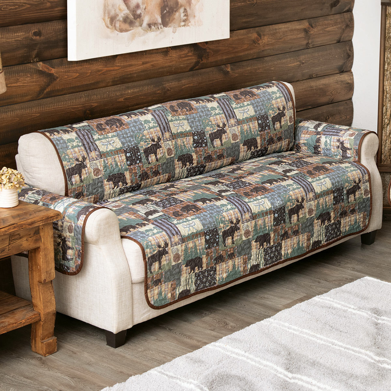 Yellowstone Wildlife Sofa Cover