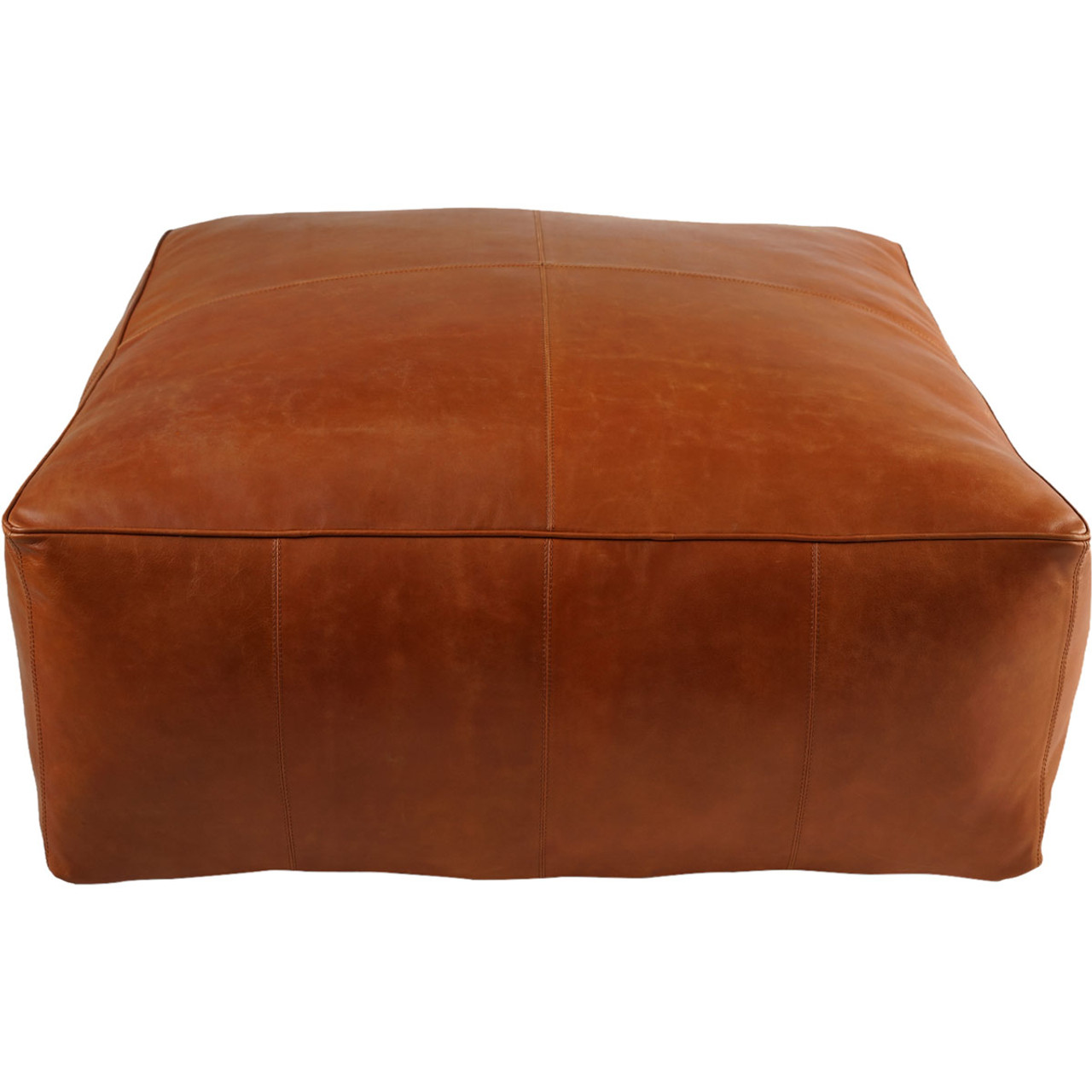 Cognac pouf shop