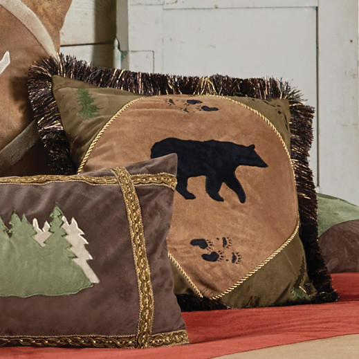 bear throw pillow