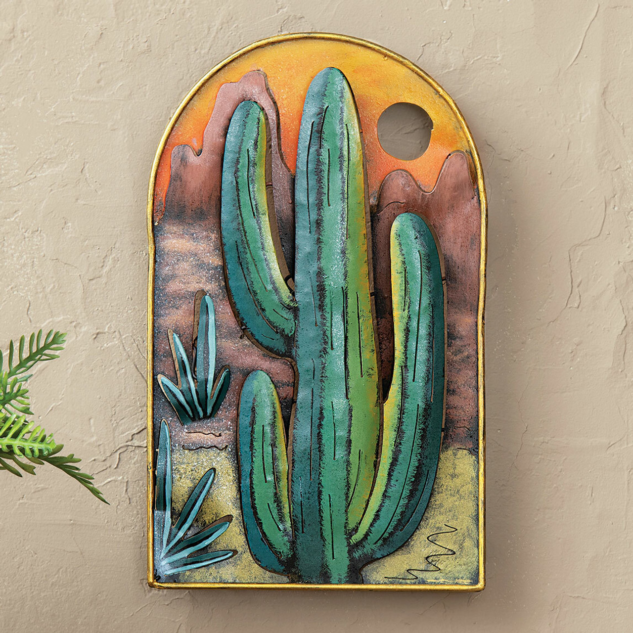 Transform Your Space with Stunning Metal Cactus Wall Decor