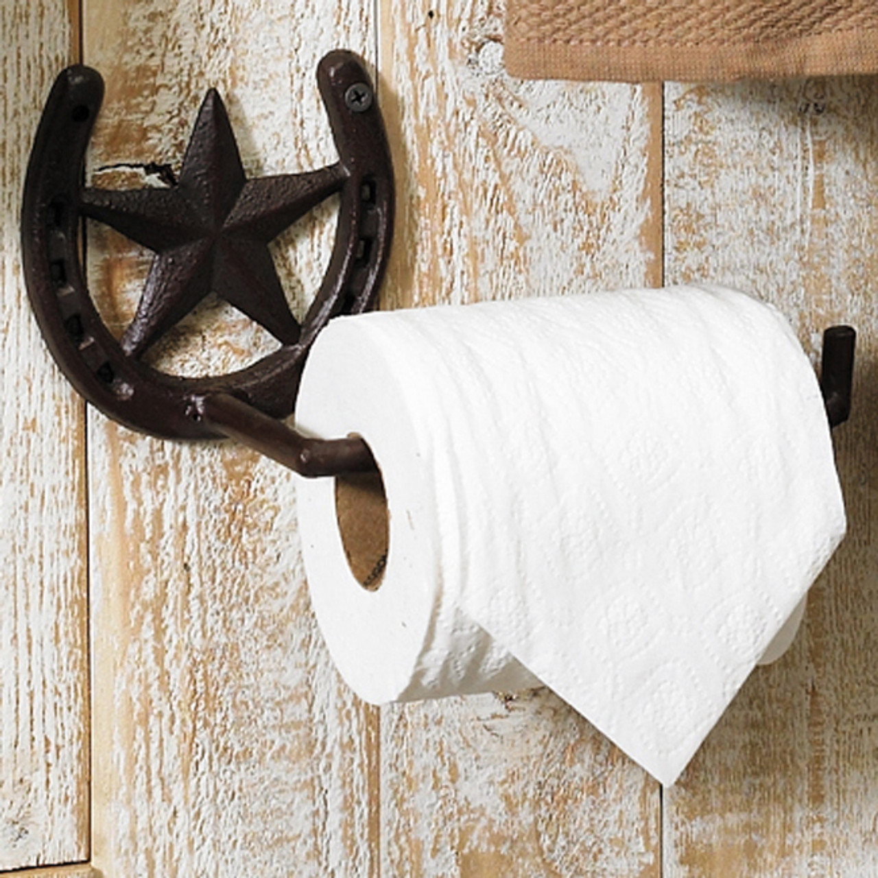 Horseshoe Toilet Paper Stand