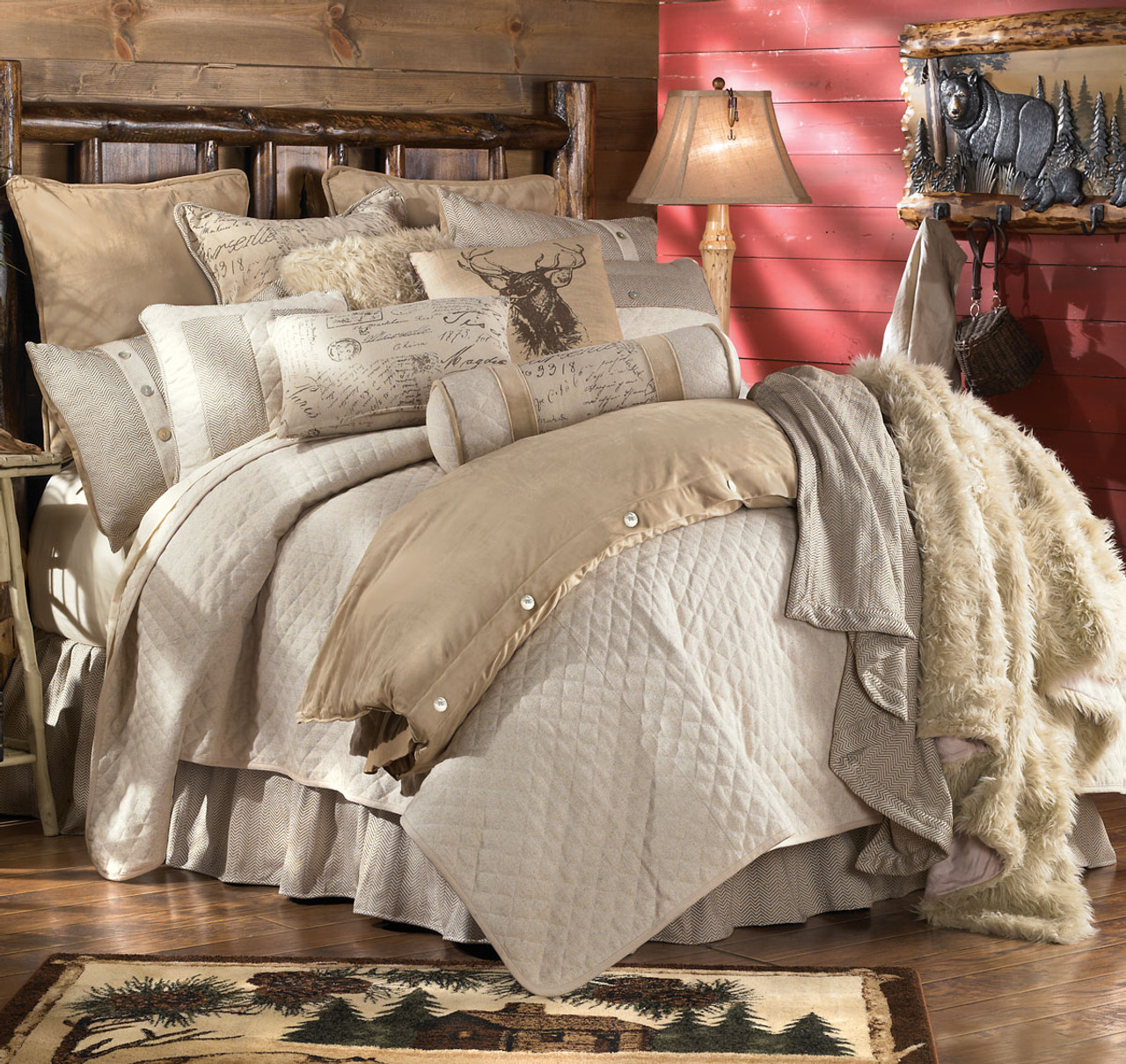 Peri Home 3pc Full/Queen Clipped Honeycomb Comforter Set Light Gray