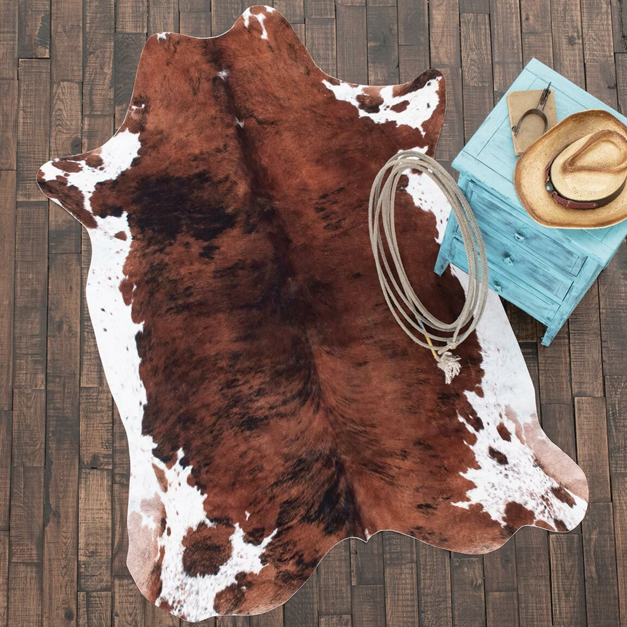 Faux Cowhide Brown Natural Pillow Cover