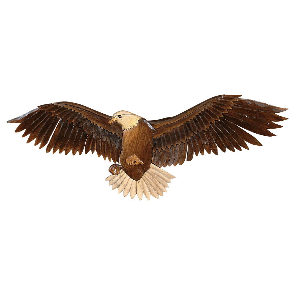 Flying Eagle Wood Carving Wall ArtBlack Forest Décor Black Forest Decor