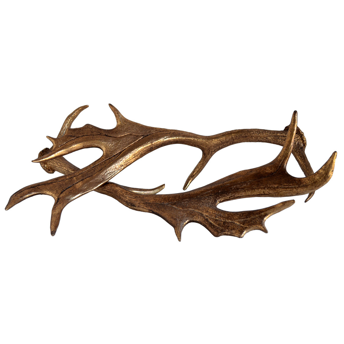 Gold Antler Candlesticks Set of 2 Black Forest Decor