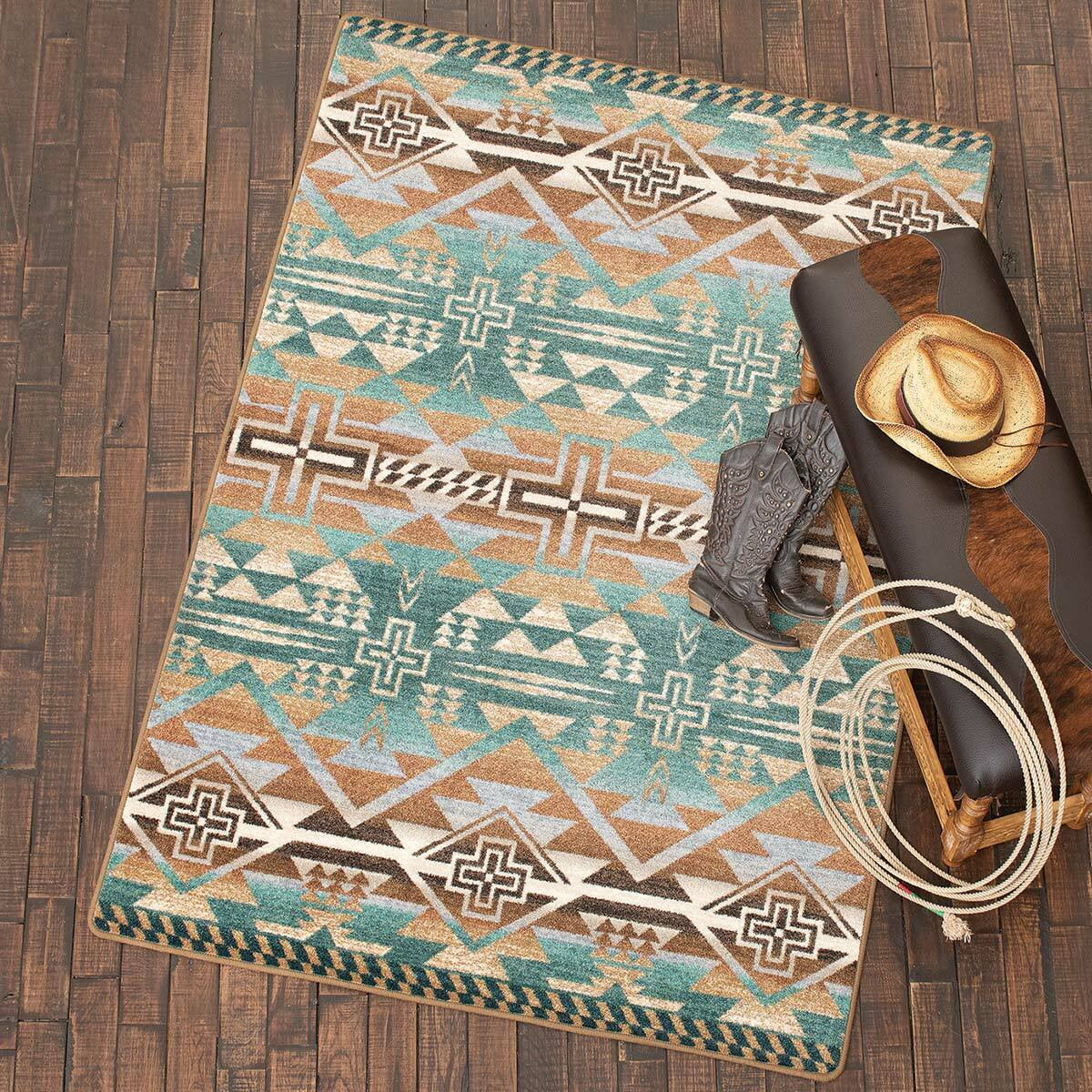 Grand Teton Wilderness Rug - 8 x 11 | Black Forest Decor