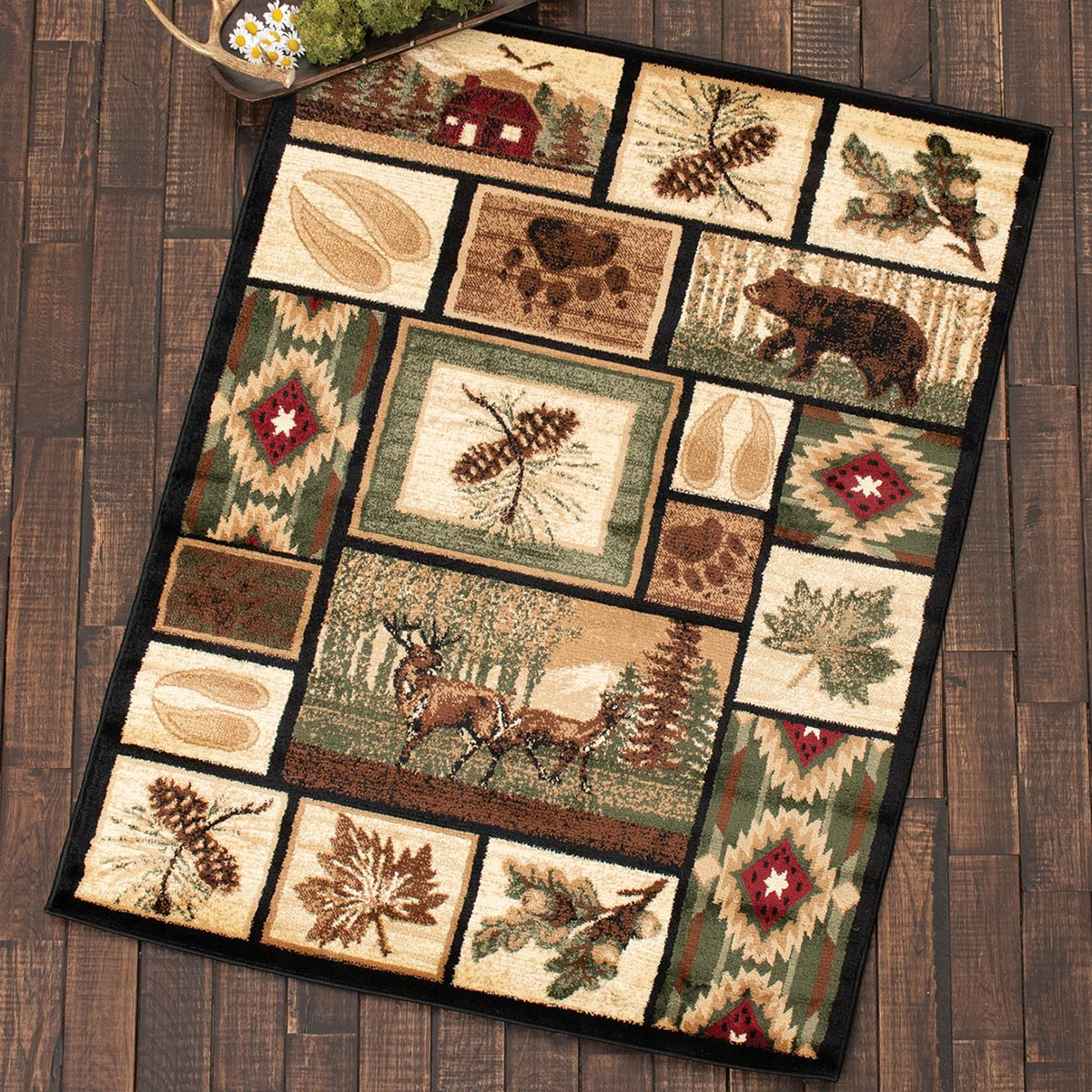 Scenic Mountain Rug - 2 x 3 | Black Forest Decor