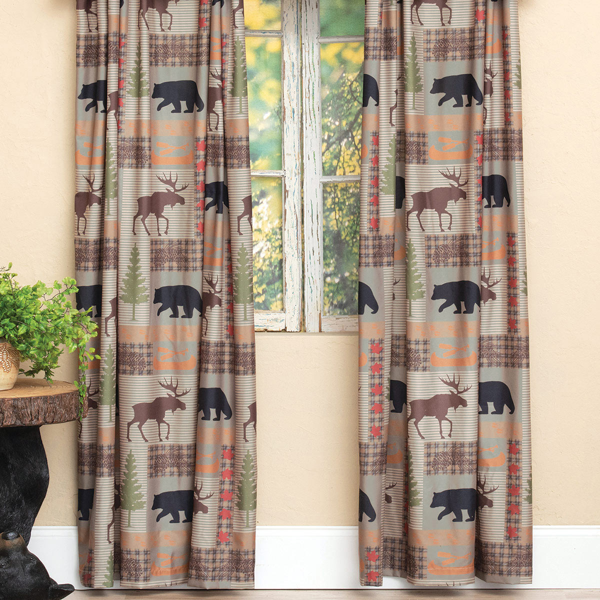 Rustic Curtains and Window Treatments Black Forest Décor