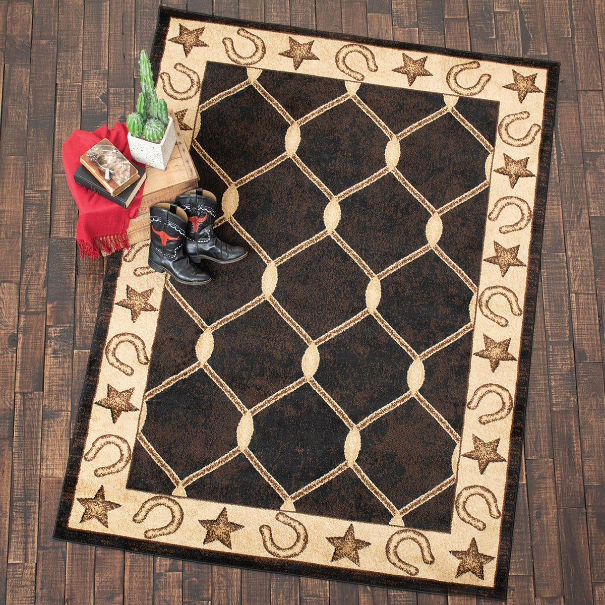 Red Star Bath Rug | Black Forest Decor