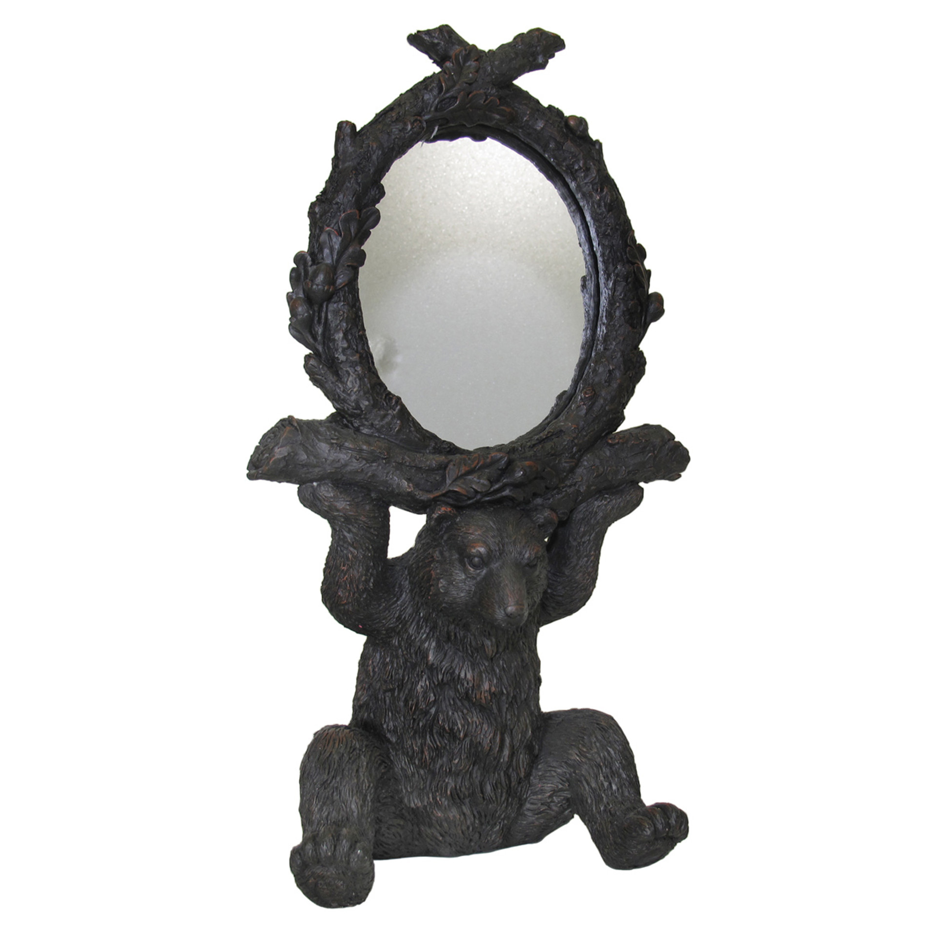 Rustic Mirrors Black Bear Forest Wall Mirror Black Forest Decor
